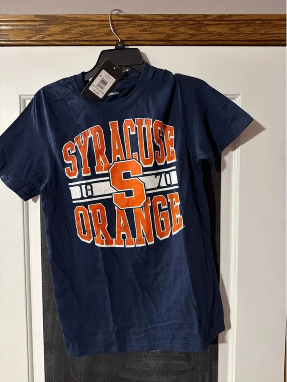 Syracuse Orange Captivating Navy Graphic T-Shirt Size S NWT